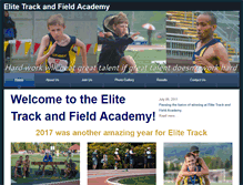 Tablet Screenshot of elitetrackandfieldacademy.com